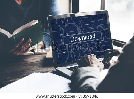 Download Files Information Technology Sharing Concept