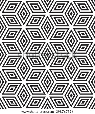 Vector seamless pattern. Abstract geometric background