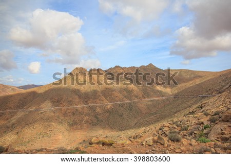volcanic island, mountains, national park,  National Park in Fuerteventura Island