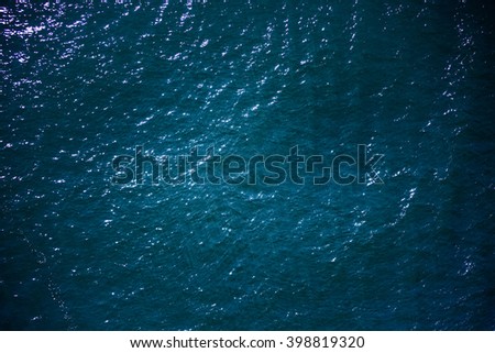 Sea surface aerial shot