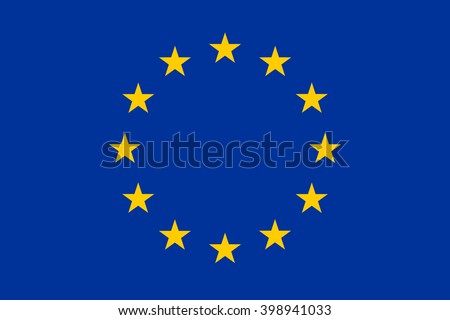 Flag of Europe Royalty-Free Stock Photo #398941033