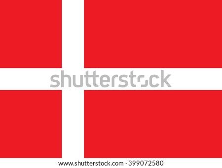 Official Flag of Denmark Royalty-Free Stock Photo #399072580