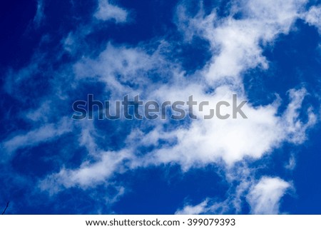 blue clouds sky