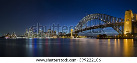 harbour bridge and opera house