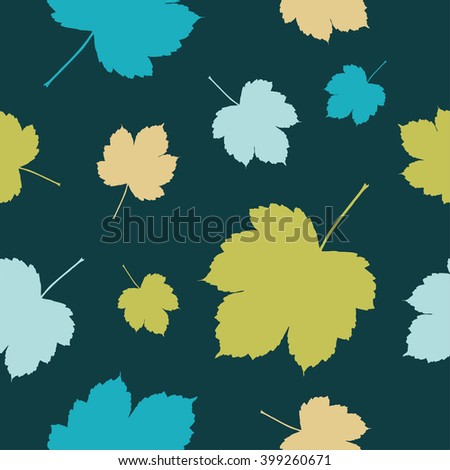 Seamless vector background with decorative palm leaves. Print. Cloth design, wallpaper.