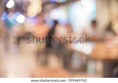 Blurred image of shopping mall and people,blurred department store light