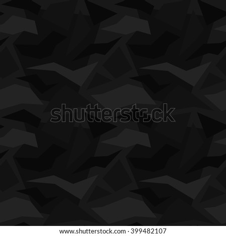 Polygon Camouflage. Night Version.
Seamless pattern.