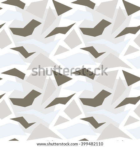 Polygon Camouflage For Winter Environment.
Seamless pattern.