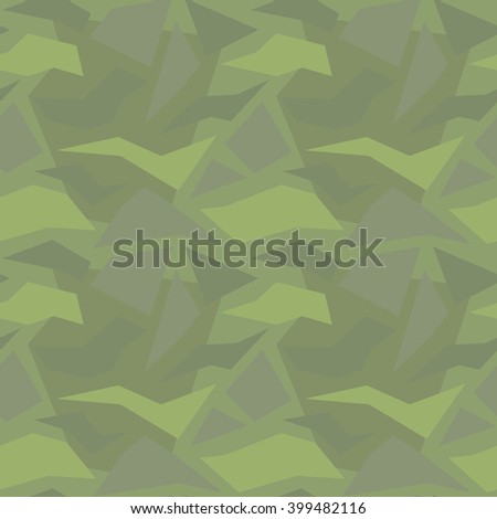 Polygon Camouflage For Outdoor Green Environment.
Seamless pattern.