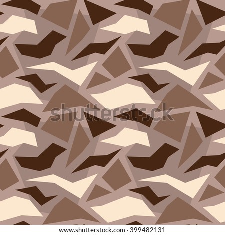 Polygon Camouflage For Desert Town Environment.
Seamless pattern.