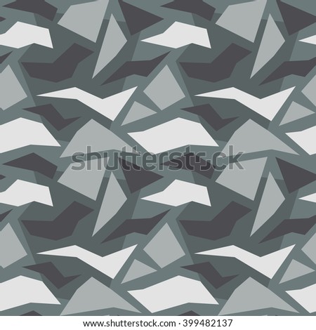 Urban Polygon Camouflage.
Seamless pattern.