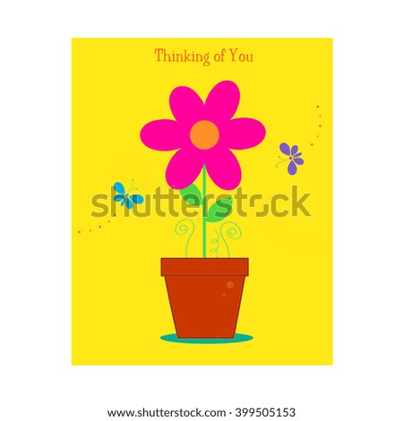 Potted Flower - Thinking of You