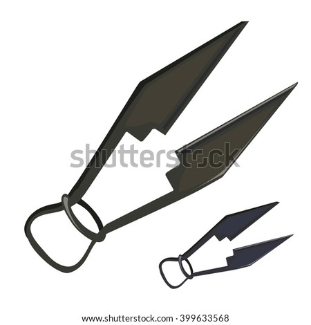 Shears for shearing sheep isolated on a white background. Vector illustration.