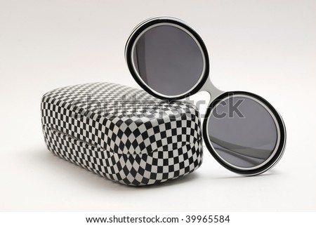  modern sunglasses and case