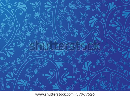 blue ornament background