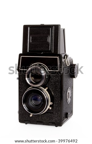 Old camera isolated