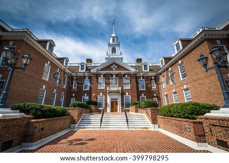 The Delaware State Capitol Building in Dover, Delaware. Royalty-Free Stock Photo #399798295
