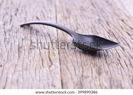 black kitchen ladle