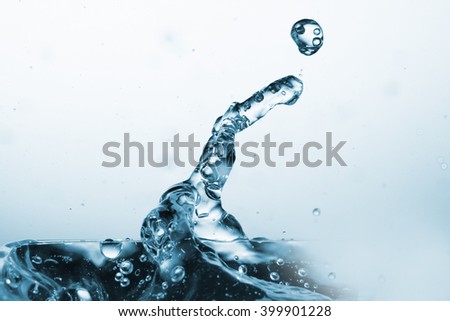 Water  is a transparent fluid which forms the world's streams, lakes, oceans and rain, and is the major constituent of the fluids of organisms.