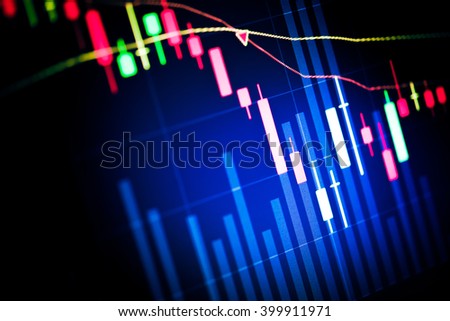 Data analyzing in Forex, Commodities, Equities, Fixed Income and Emerging Markets: the charts and summary info show about "Business statistics and Analytics value" - Wealth management concept.
