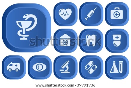 Medical buttons. See vector version in my portfolio