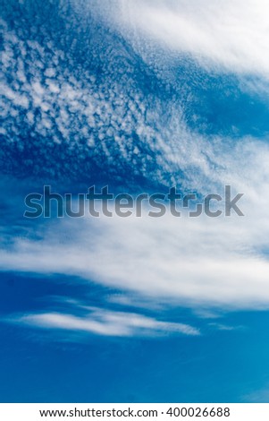 Clouds and sky.