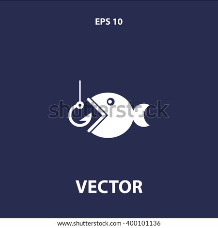fishing icon. vector eps10 icon
