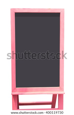 blank blackboard in wooden frame