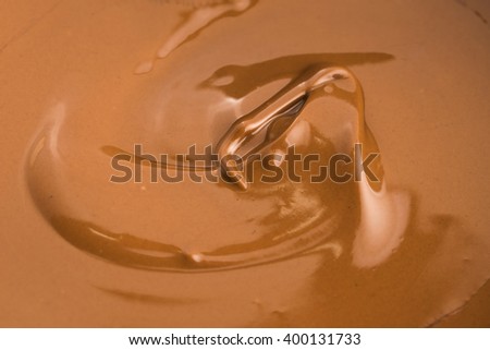 Background of melted milk chocolate
