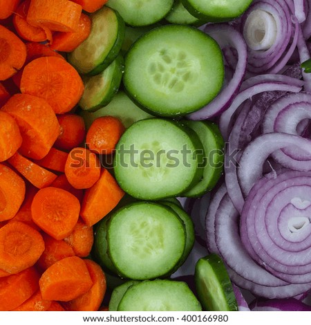 mixed vegetables background