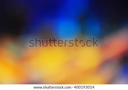blurred; background; texture; not in focus, grunge, dirty, blue, orange, yellow, grey, haze, abstract, vintage, faded, warm tone, web template, brochure ad, the effect of lighting, layout design