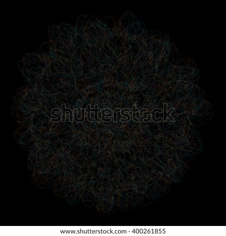 Colorful flower fractal abstract background