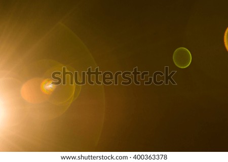 Lighting flare abstract