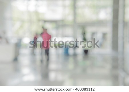 atmosphere around office blur background with bokeh