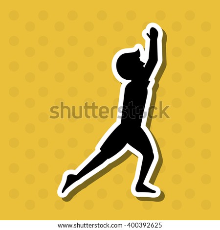 Yoga icon design, vector illustration
