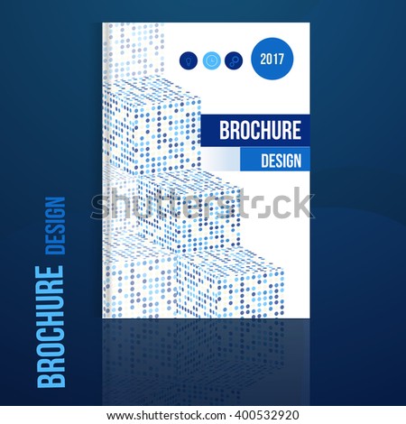 Vector brochure design template with geometric abstract shapes.Business brochure design, flyer brochure design, professional corporate brochure design cover