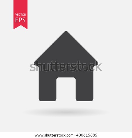 Home icon vector. House. Enter, welcome concept. Building sign Isolated on white background. Trendy Flat style for graphic design, logo, Web site, social media, UI, mobile upp, EPS10
