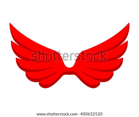 red wing flying emblem image vector