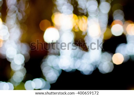 Abstract light bokeh night, blurred picture