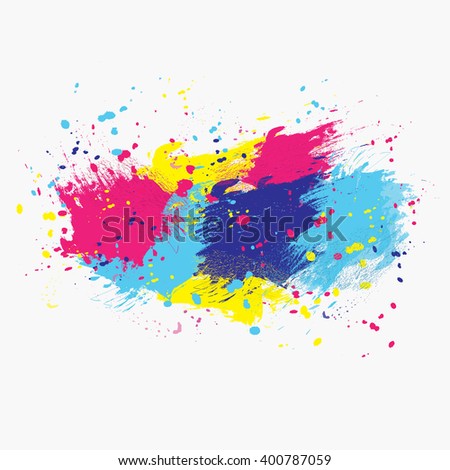 Vector watercolor background. Colorful abstract texture. Vector design elements. Grunge background. Vector watercolor splash