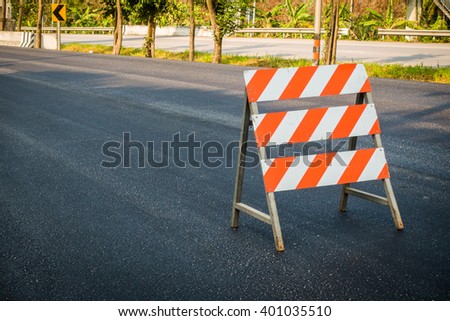 Highway road under construction