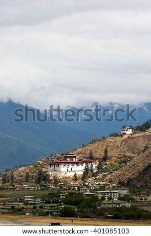 Paro Rinpung Dzong with Ta Dzong