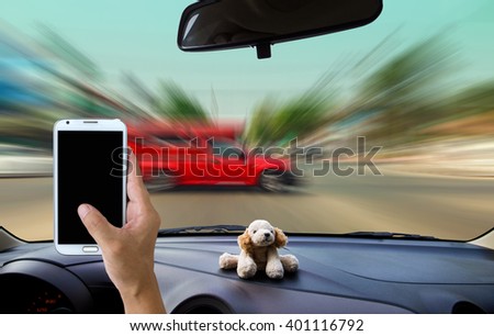 Look out from the car, accidents will happen.