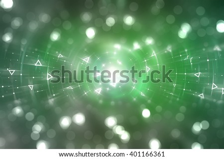 Bokeh light green abstract background.