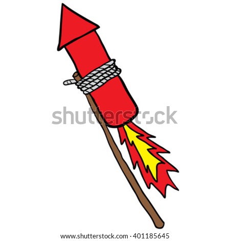 firework rocket cartoon
