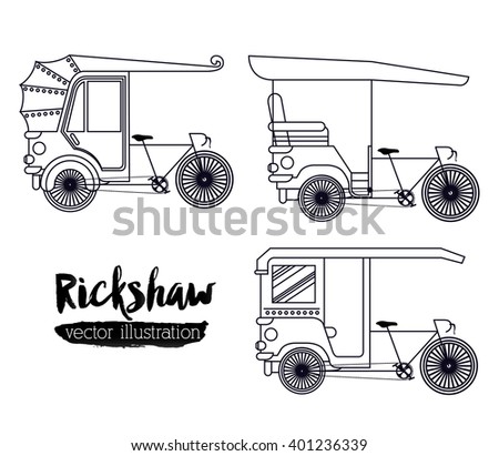 rickshaw trasnportation design 