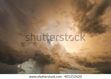 Amazing storm clouds
