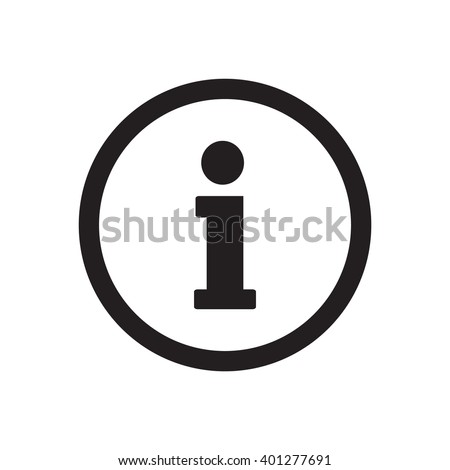 Information  icon,  isolated. Flat  design.