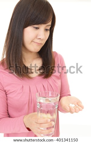 Woman who drink supplements