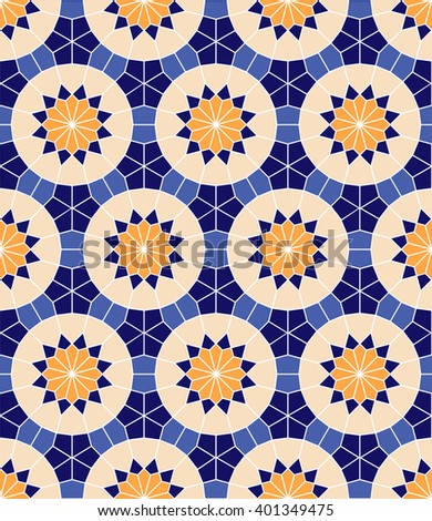 Vector seamless pattern. Colorful geometric background of ethnic ornament. Arabic, african, moroccan, turkish motif for web page, pattern fills, cloth, gift wrap, mobile case, scrapbook, and more